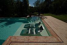 Contemporary sun lounger stainless steelpool