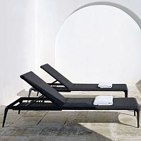 Contemporary sun lounger EXPERIENCEsynthetic fiberaluminumgarden