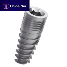 Conical dental implant optimumtitaniuminternal hexagonself-cutting