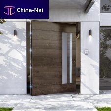 Entry door PIVOTaluminumpivoting with offset axiswithout glazing