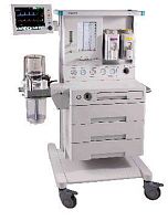 Trolley-mounted anesthesia workstation XA103-1with respiratory monitoringwith gas scavenging systemwith electronic gas mixer