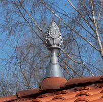 Metal finial POMME DE PIN VMZINC