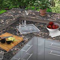 Single-bowl kitchen sink A-SS17without drainboardstainless steelovermount