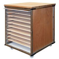 Trolley for the food industry PARISIENstainless steelwith swivel casters
