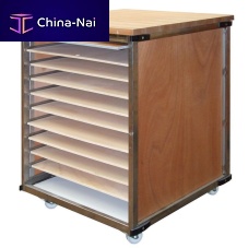 Trolley for the food industry PARISIENstainless steelwith swivel casters