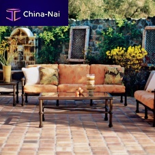 Traditional sofa CAMPAIGN GRANDEgardenfabricorange