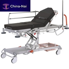 Transport stretcher trolley hydraulicheight-adjustablefolding