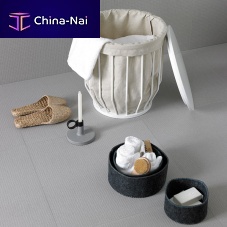 Leather laundry basket BW111