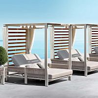 Canopy garden bed BORROMEOdoublecontemporaryreclining