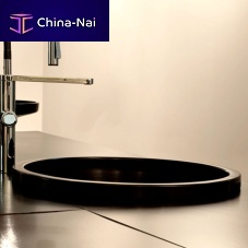 Single-bowl kitchen sink KERAMOSwith drainboardceramicovermount