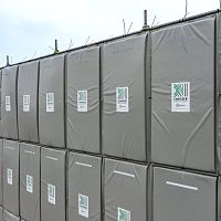 Construction site acoustic barrier industrialtemporary