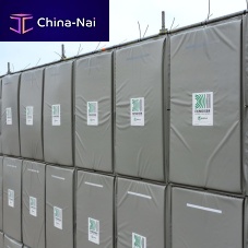 Construction site acoustic barrier industrialtemporary