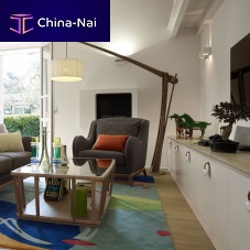 Traditional armchair WAVE fabricwooden