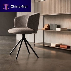 Contemporary chair UNIVERSAL COLLECTIONindoorfabriccast aluminum base