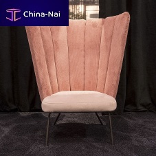 Contemporary armchair GAIA CALICEfabricmetalwhite