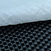 Studded drainage board TekDrain Geoprotectionfor bridge constructionfor parking lot