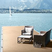 Composite deck board CDECK®wood lookcommercial100% recyclable
