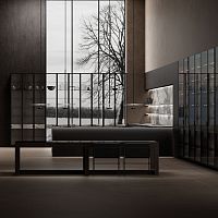 Contemporary kitchen BAKER - LUXURY STONEashglassceramic