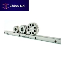Straight-toothed rack and pinion precision