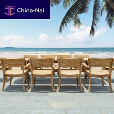 Contemporary garden chair Sorrento teakteak base4-legged