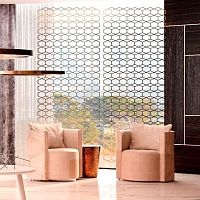 Contemporary club chair Diamond fabricsolid woodplywood