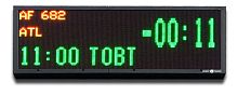 LED airport display LEDI® TIMER aroportfor CUTE