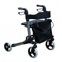 4-wheel rollator Modelito Classic Xtrawith seatheight-adjustablefolding