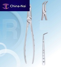 Upper incisor dental extraction forceps 100-040A