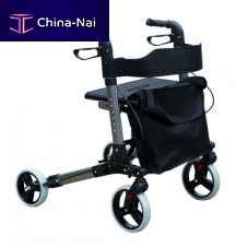 4-wheel rollator Modelito Classic Xtrawith seatheight-adjustablefolding