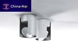 Ceiling-mounted spotlight PERIOD EXTELEDroundcast aluminum