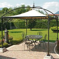 Steel gazebo GAZ1 PVC