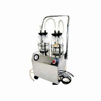 Electric surgical suction pump on casters