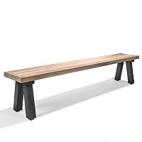 Contemporary garden bench ANTICA teak