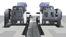 NC boring machine DBD serieshorizontal3-axis2-spindle