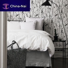 Contemporary wallpaper SPRING TREEnature patternwhiteblack
