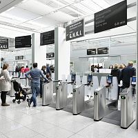Boarding e-gate with barcode reader PreSecwith biometric readerwith boarding pass readerfor airport