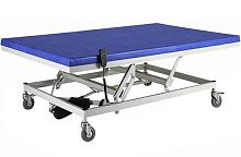 Electric Bobath table BBT 205hydraulicon casterswith adjustable height backrest