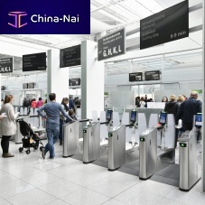 Boarding e-gate with barcode reader PreSecwith biometric readerwith boarding pass readerfor airport