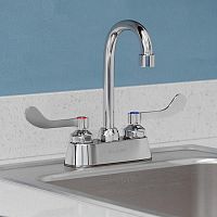 Double-handle washbasin mixer tap LK406GN04T4countertopchrome-plated brassbathroom