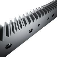 Straight-toothed rack and pinion helical-toothedprecision