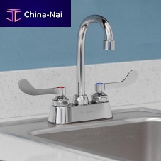 Double-handle washbasin mixer tap LK406GN04T4countertopchrome-plated brassbathroom