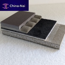 Sheet resilient underlay syntheticinsulatedfor floor panels