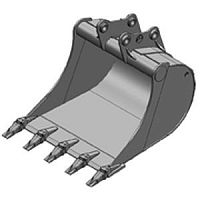 Standard bucket for excavators