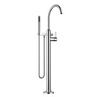 Bathtub mixer tap VAIAfloor-mountedchromed metalbathroom