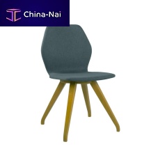 Contemporary chair ANJA SE01 indoorfabricwooden base