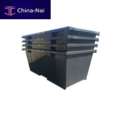 Steel skip container for bulky waste