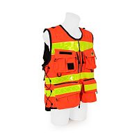 Work vest STAFF PREMIUMfirefighterfor runway personnelhigh-visibility
