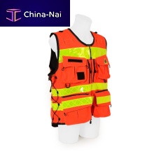 Work vest STAFF PREMIUMfirefighterfor runway personnelhigh-visibility