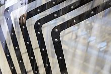 Helicopter aircraft windshield PLEXIGLAS®acrylicpolycarbonatetinted