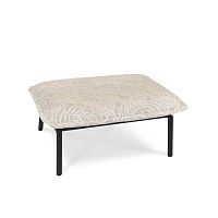 Contemporary ottoman LunaSunbrella®stainless steelrectangular